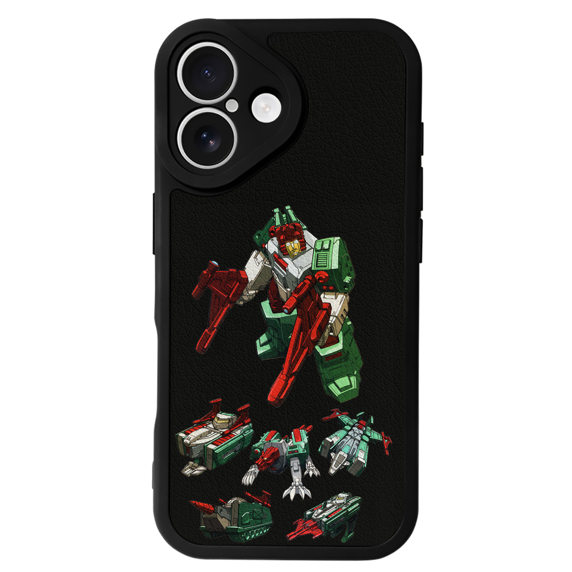 （画像用） Transformers トランスフォーマー 【iPhone 16シリーズ対応】シリコンスマホケース（レザー調） 材質：シリコン